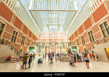 Amsterdam Rijksmuseum Amsterdam Museum und Kunstgalerie Eingangshalle und Atrium Rijksmuseum Amsterdam Holland EU Europa Stockfoto