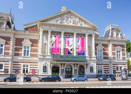 Amsterdam das Royal Concertgebouw Amsterdam Concert Hall Concertgebouwplein Amsterdam Holland Niederlande EU Europa Stockfoto