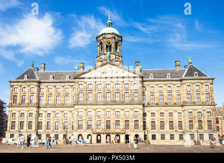 Der Königliche Palast in Amsterdam Koninklijk Paleis in Dam Square Amsterdam Amsterdam, Niederlande Holland EU Europa Stockfoto