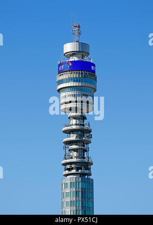 BT Tower, London, Vereinigtes Königreich Stockfoto