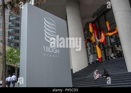 1 Bligh Straße Bürohochhaus in die Innenstadt von Sydney, New South Wales, Australien Stockfoto