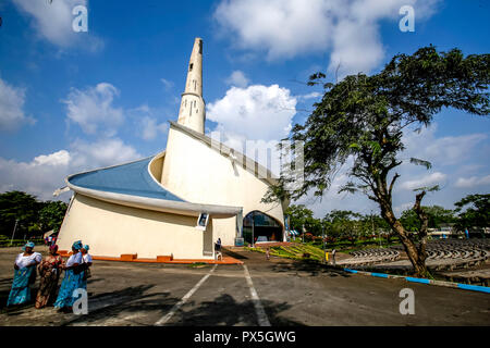 Unsere Liebe Frau von Afrika katholische Heiligtum, Abidjan, Elfenbeinküste. Stockfoto