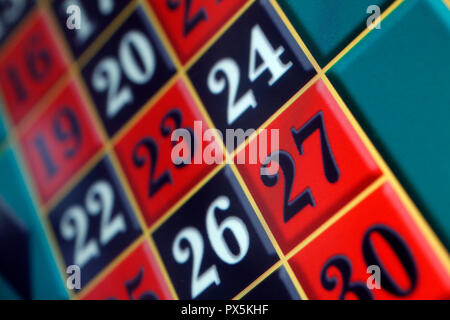 Roulette Rad in einem Casino. Frankreich. Stockfoto