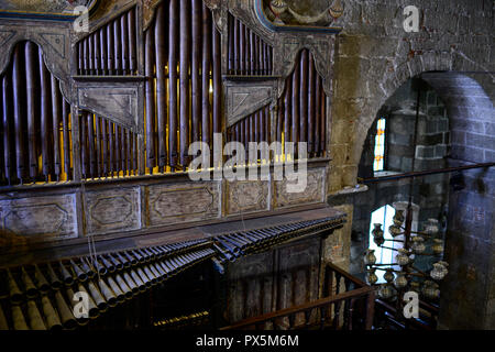 Philippinen, Luzon, Manila, Las Pinas, St. Joseph Kirche mit berühmten Bambus Orgel/PHILIPPINEN, Luzon, Manila, Las Pinas, St. Joseph Kirche, Bambus Orgel, sterben weltweit einmalige Bambusorgel besteht aus 832 Bambus- und 122 Metallpfeifen und wurde 1821 gebaut Stockfoto