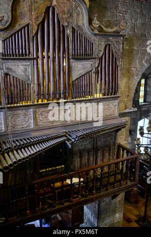 Philippinen, Luzon, Manila, Las Pinas, St. Joseph Kirche mit berühmten Bambus Orgel/PHILIPPINEN, Luzon, Manila, Las Pinas, St. Joseph Kirche, Bambus Orgel, sterben weltweit einmalige Bambusorgel besteht aus 832 Bambus- und 122 Metallpfeifen und wurde 1821 gebaut Stockfoto