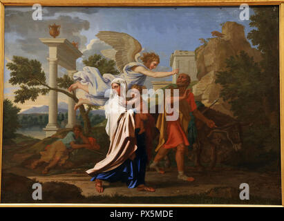 Museum der Schönen Künste, Lyon, Frankreich. Nicolas Poussin, die Flucht nach Ägypten, 1657. Stockfoto