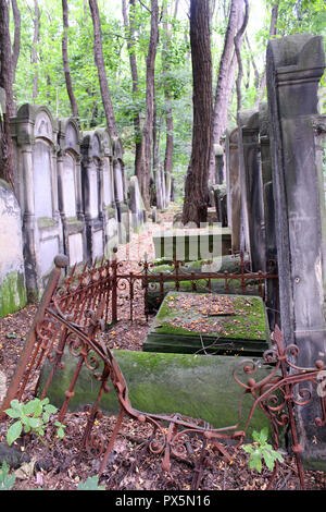 Okopowa Straße jüdischer Friedhof in Warschau, Polen Stockfoto