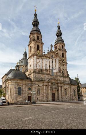 Fuldaer Dom am Domplatz, Hessen, Deutschland Stockfoto