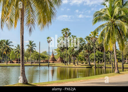 Wat Chana Sonkhram, Sukhothai Historischer Park, Thailand Stockfoto