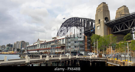 Marriott Hotel Pier One Walsh Bay Kais Revier Hickson Road Sydney, NSW, Australien. Stockfoto