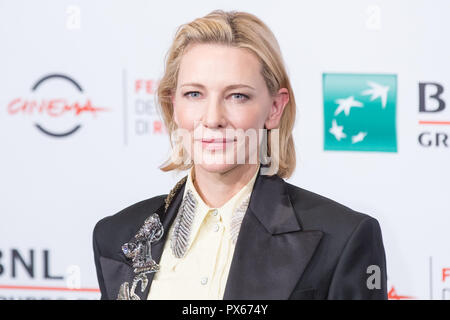 Rom, Italien. Okt, 2018 19. Cate Blanchett Fotoauftrag der Film "Das Haus mit einer Uhr in seinen Mauern 'Credit: Matteo Nardone/Pacific Press/Alamy leben Nachrichten Stockfoto