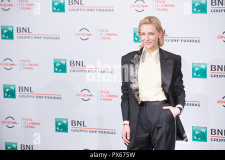 Rom, Italien. Okt, 2018 19. Cate Blanchett Fotoauftrag der Film "Das Haus mit einer Uhr in seinen Mauern 'Credit: Matteo Nardone/Pacific Press/Alamy leben Nachrichten Stockfoto