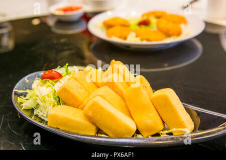 Lokale Meeresfrüchte in Tai O Village, Lantau Island, Hong Kong, China. Stockfoto