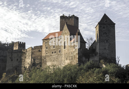 Ruine Hardegg, Österreich, Niederösterreich, Waldviertel, Hardegg Stockfoto