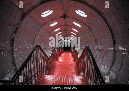 Atomium, Treppe, Belgien, Brüssel Stockfoto