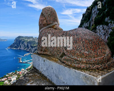 Die Villa San Michele in Anacapri, die das Haus wurde gebaut von schwedischen Arzt Axel Munthe. Der Garten ist eine Oase der Ruhe auf der Insel Capri Stockfoto