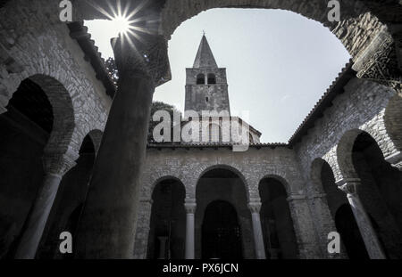 Blick auf die Stadt, Kroatien, Istrien, Porec Stockfoto