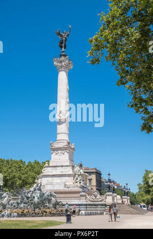 Die girondisten Monument auf der Place des Quinconces, Bordeaux, Frankreich, Europa Stockfoto