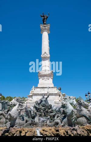 Die girondisten Monument auf der Place des Quinconces, Bordeaux, Frankreich, Europa Stockfoto