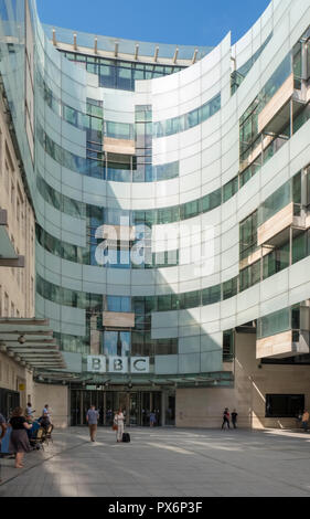 Neue BBC Broadcasting House, London, England, Großbritannien Stockfoto