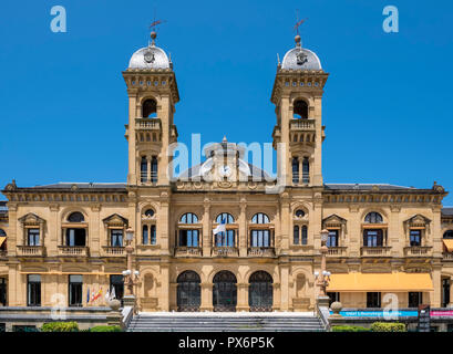 Rathaus und Bibliothek, San Sebastian, Donostia, im Baskenland, Spanien, Europa Stockfoto