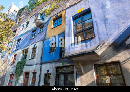 Hundertwasser-Haus, Wien, Österreich, Europa Stockfoto