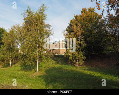 CAMBRIDGE, UK - ca. Oktober 2018: Churchill College Stockfoto