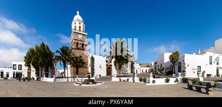 Lanzarote, Spanien - Juni 3, 2017: Lanzarote, Spanien - Juni 2, 2018: Die spanische Gemeinde Teguise im zentralen Teil der Insel Lanzarote Stockfoto