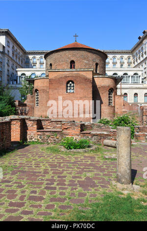 Im 4. Jahrhundert, der frühen christlichen Kirche von Saint George - älteste Gebäude in Sofia, Bulgarien Stockfoto