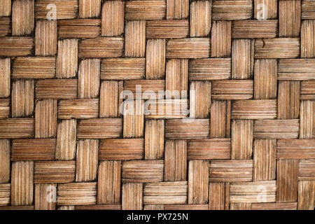 Der braune Farbe aus Holz weben Textur Hintergrund zugemacht Stockfoto