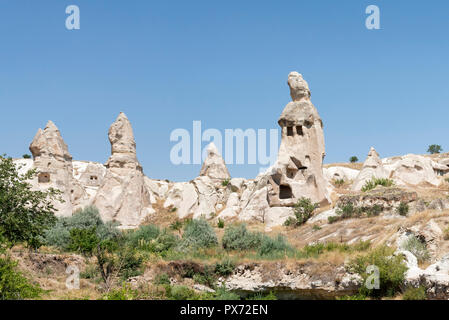 Rock-Häuser in Kappadokien Stockfoto