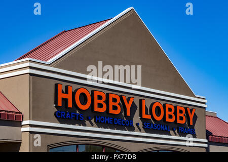 Lancaster, PA, USA - 18. Oktober 2018: Hobby Lobby Speichert ist eine private gemeinnützige Organisation, besitzt und betreibt eine Kette der amerikanischen Kunst und craf Stockfoto