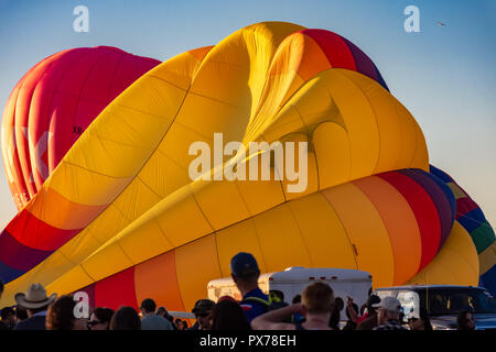 Albuquerque jährlich feiert größten Heißluftballon der Welt fiesta Anfang Oktober Stockfoto