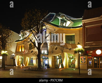 Crooked little house (in Sopot Krzywy Domek). Polen Stockfoto