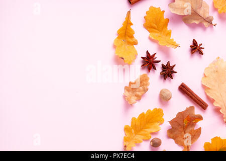 Herbstlaub Herbst Hintergrund Stockfoto