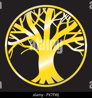 Baum des Lebens Symbol Logo Stock Vektor