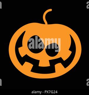 Halloween Symbol: Der Lachende Kürbis Stock Vektor