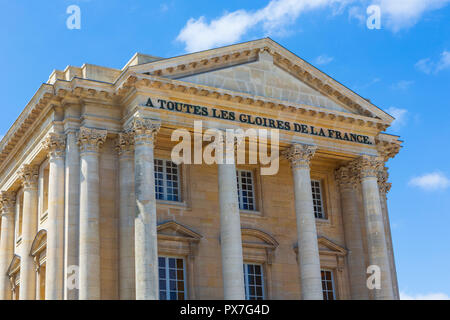 Das Schloss von Versailles war die wichtigste Royal von Frankreich von 1682 unter Louis XIV Wohnen bis zum Beginn der Französischen Revolution 1789. Stockfoto