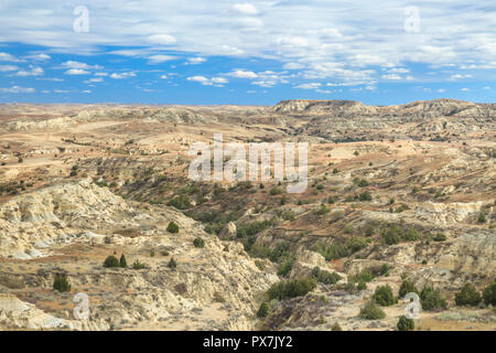 Badlands südlich von Sidney, Montana Stockfoto