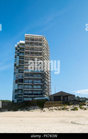 Ofir Beach in Portugal, Surf spot Stockfoto