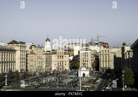 Kiew, unabhängig Square (Majdan), Ukraine, Majdan Nezaleznosti Stockfoto