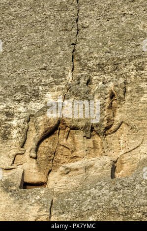 Madara, Felswände, Reiter von Madara, Bulgarien, mittlere Bulgarien Stockfoto