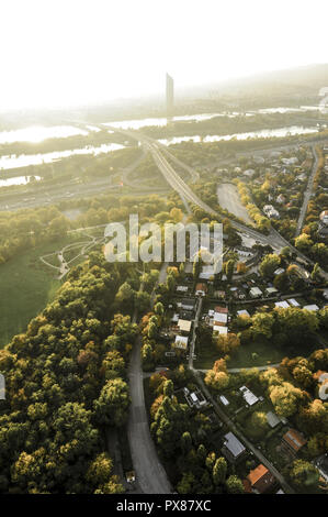Milleniumstower, Österreich, Wien, Wien, 22. Bezirk, Donaucity Stockfoto