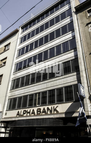 Beograd, Alpha Bank, Serbien-Montenegro, Belgrad Stockfoto