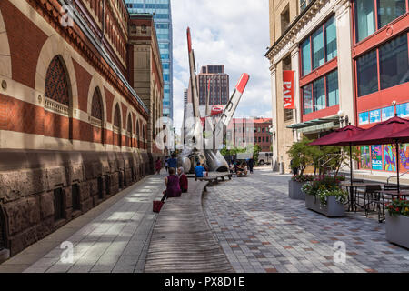 PHILADELPHIA - USA - September 19, 2018: Künstlerische ebene Art District. Beliebte Sehenswürdigkeiten in Philadelphia im Sommer. Stockfoto