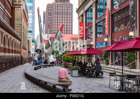 PHILADELPHIA - USA - September 19, 2018: Künstlerische ebene Art District. Beliebte Sehenswürdigkeiten in Philadelphia im Sommer. Stockfoto