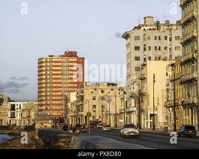 Havanna Vieja, Altstadt, Malecon, Kuba, Havanna Stockfoto