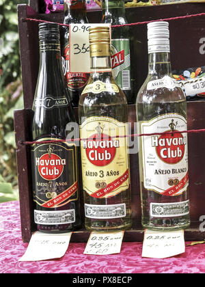 Kubanischen Rum, Havanna Club, Kuba Stockfoto