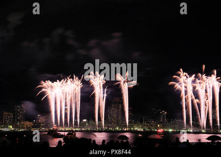 Minato Kobe Strand Feuerwerk Festival in Kobe Stockfoto