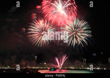 Minato Kobe Strand Feuerwerk Festival in Kobe Stockfoto